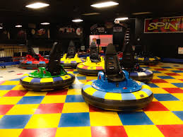 colorful bumper cars