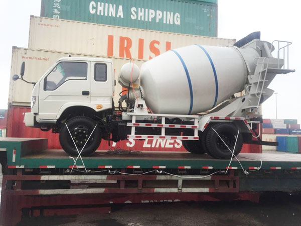 small concrete mixer truck