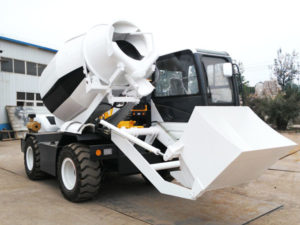 self loading concrete mixer