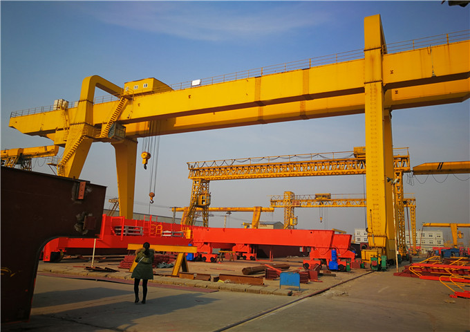 From China 60 ton double girder gantry crane price