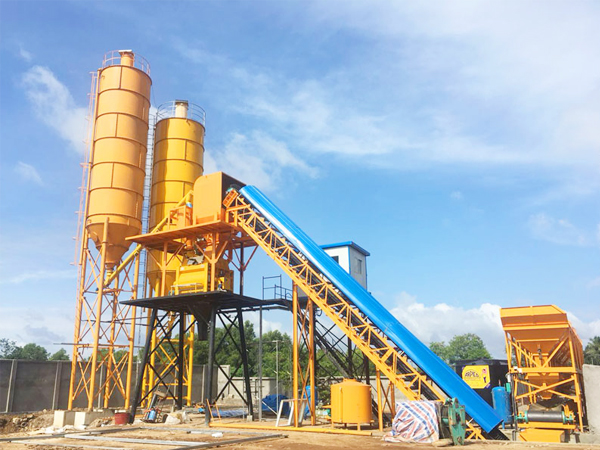 HZS90 automatic batching plant