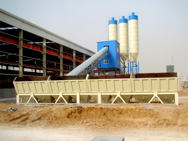 HZS60 fully automatic concrete batching plant