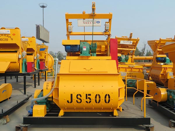 JS500 twin shaft mixer