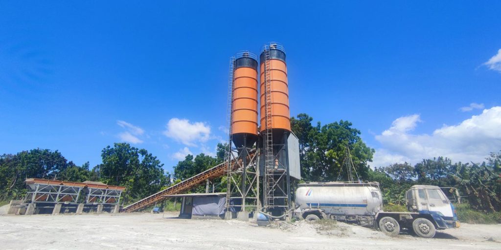 AJ60 Belt Type Concrete Batching Plant in the Philippines