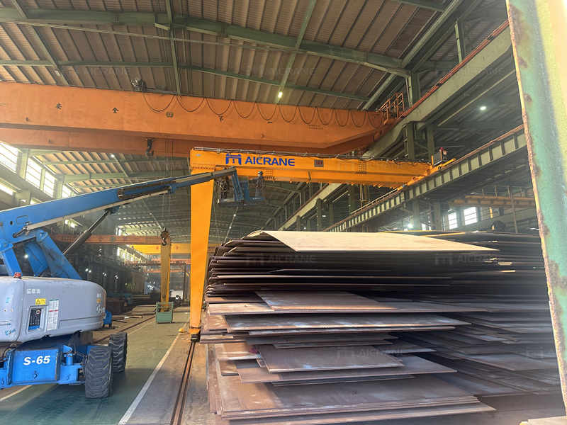 Semi Gantry Crane with Steel Material