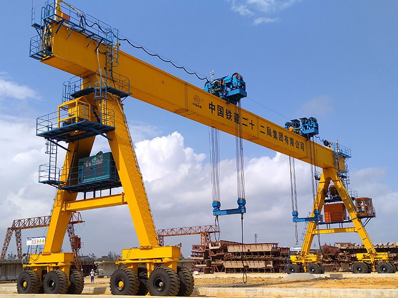 100 ton rubber tyred gantry crane