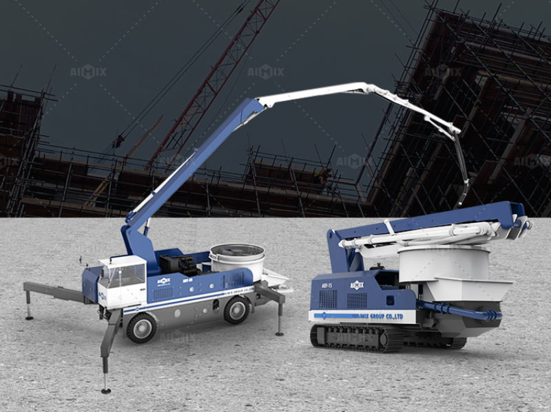 Concrete Pump Mixer with Boom