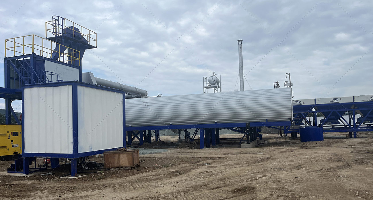 ALYT100 asphalt mobile drum mix plant