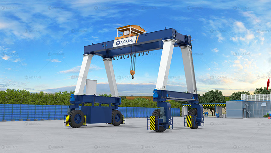 mobile rubber tyred gantry crane